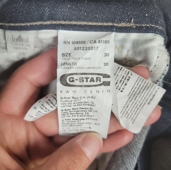 GSTAR DENIM NEW RADAR HIGH WAIST SKINNY DENIM, sz 30x30 - Picture 13 of 15